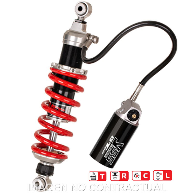 Amortiguador Trasero YSS Gas Top Line c/Botella con latiguillo Kawasaki Versys 1000