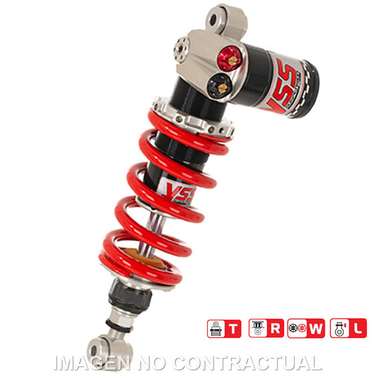 Amortiguador Trasero YSS Gas Top Line c/Botella superior Suzuki GSXR1000