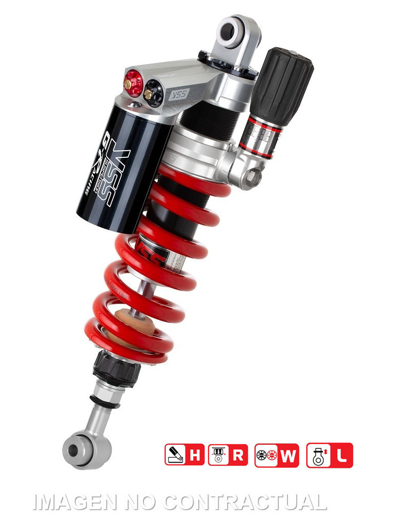 Amortiguador Trasero YSS Gas Top Line c/Botella superior KTM Adventure 1190