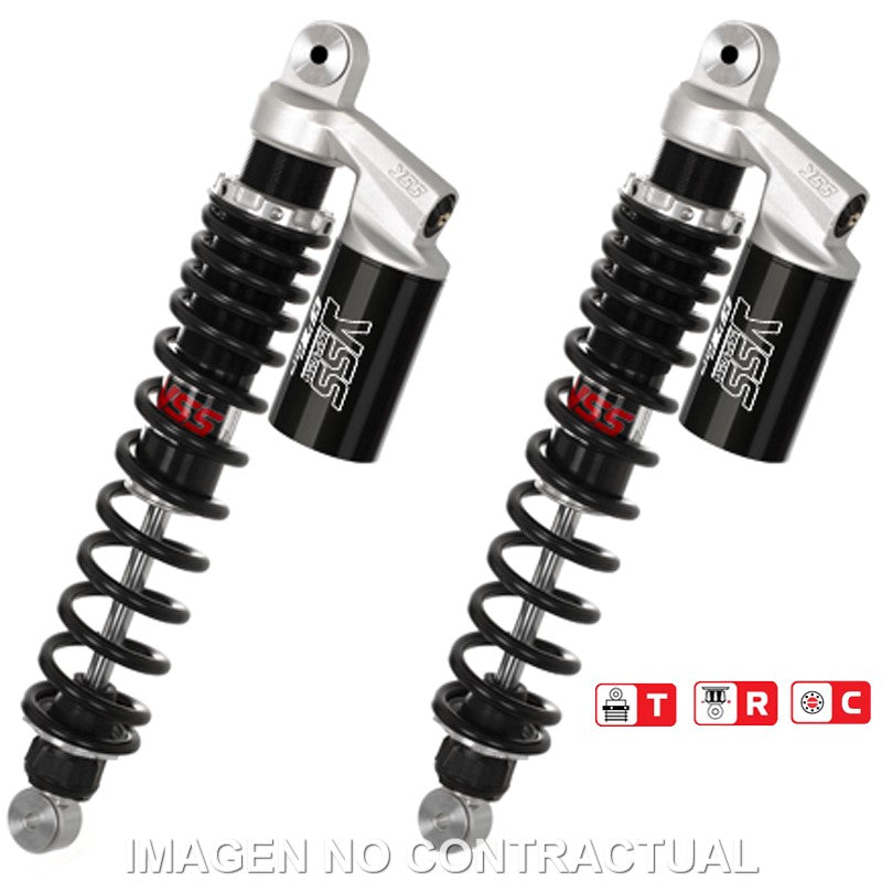 Juego Amortiguadores Traseros YSS Gas Top Line c/Botella superior Maico MC 490