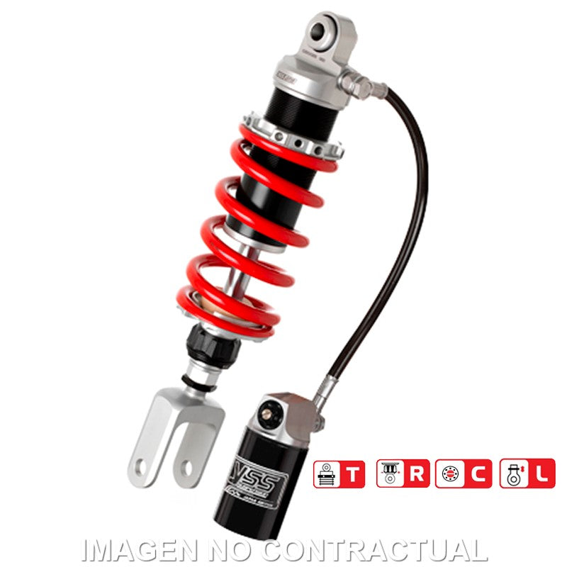 Amortiguador Trasero YSS Gas Top Line c/Botella con latiguillo Kawasaki ZZR1100