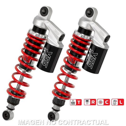 Juego Amortiguadores Traseros YSS Gas Top Line c/Botella superior Suzuki GSX 1400