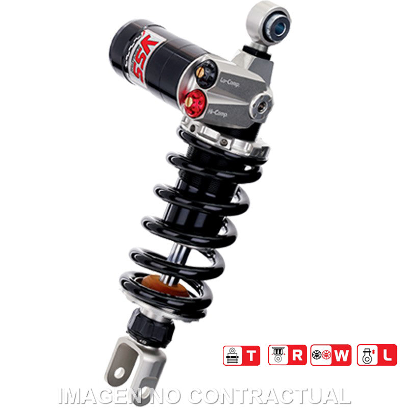 Amortiguador Trasero YSS Gas Top Line c/Botella superior BMW S RR