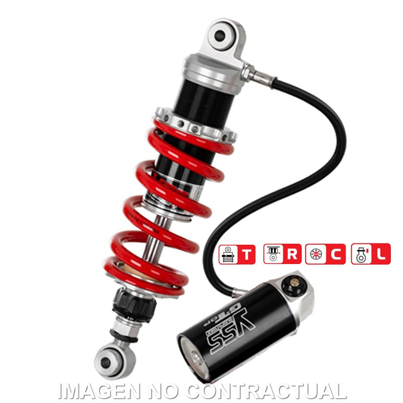 Amortiguador Trasero YSS Gas Top Line c/Botella con latiguillo Honda CB500F