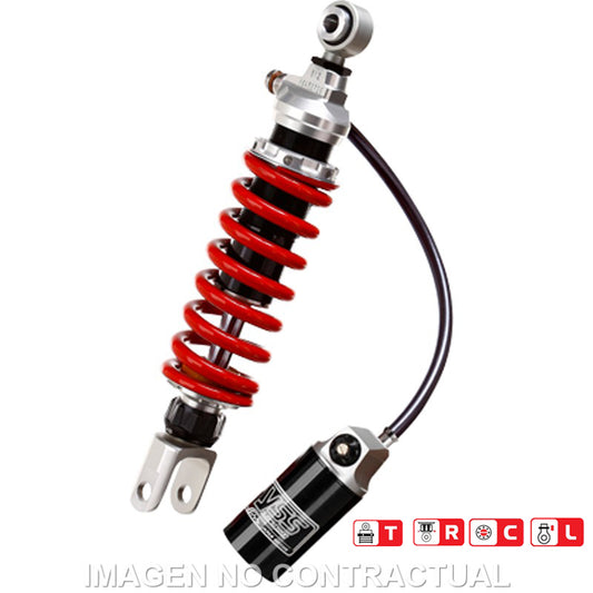 Amortiguador Trasero YSS Gas Top Line c/Botella con latiguillo Kawasaki 250 N