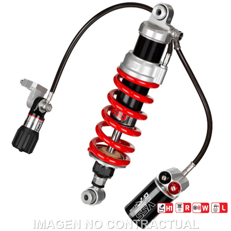 Amortiguador Trasero YSS Gas Top Line c/Botella con latiguillo Kawasaki Z 900
