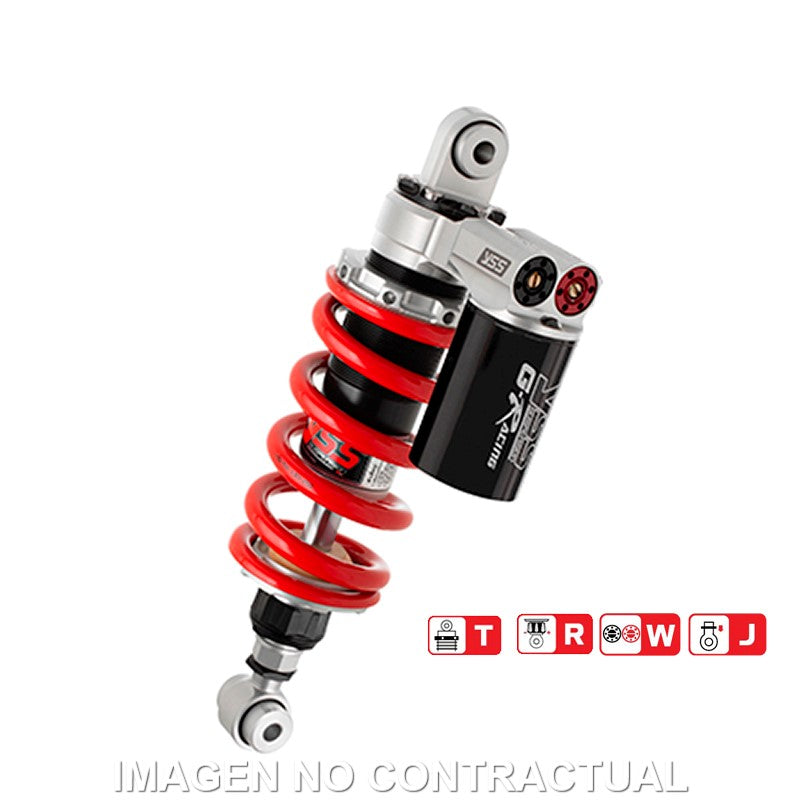 Amortiguador Trasero YSS Gas Top Line c/Botella superior MV Agusta Rivale