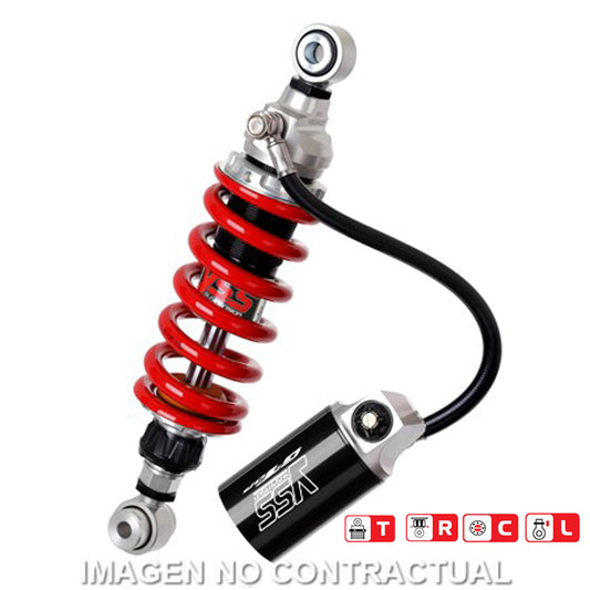 Amortiguador Trasero YSS Gas Top Line c/Botella con latiguillo HONDA NSR 250 (90/92)