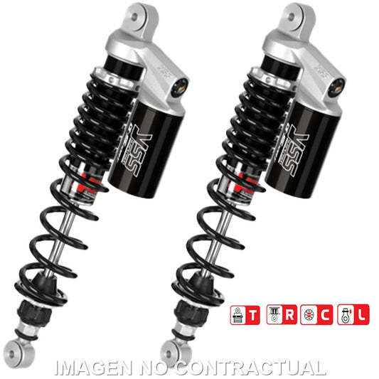 Juego Amortiguadores Traseros YSS Gas Top Line c/Botella superior Maico MC 250-400