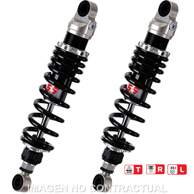Juego Amortiguadores Traseros YSS Gas Top Line Triumph Rocket III