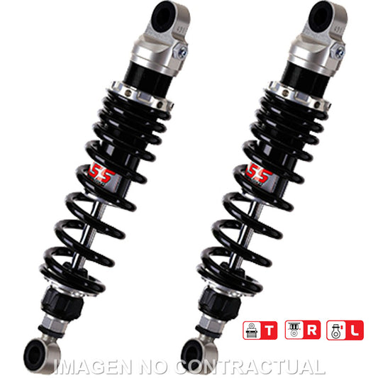 Juego Amortiguadores Traseros YSS Gas Top Line Triumph Rocket III