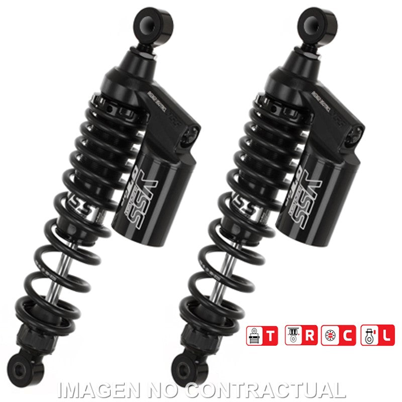 Juego Amortiguadores Traseros YSS Gas Top Line c/Botella superior Honda CB 750 Seven