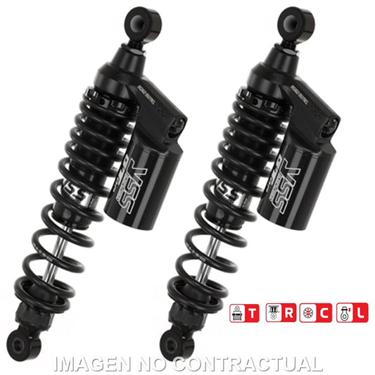Juego Amortiguadores Traseros YSS Gas Top Line c/Botella superior Honda CB 750 Seven
