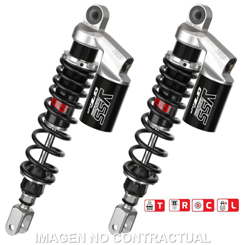 Juego Amortiguadores Traseros YSS Gas Top Line c/Botella superior Honda CB 900 F B