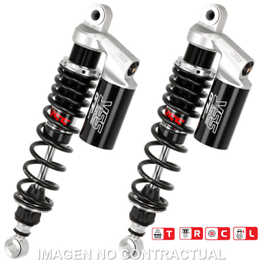 Juego Amortiguadores Traseros YSS Gas Top Line c/Botella superior Triumph Bonnevile 87