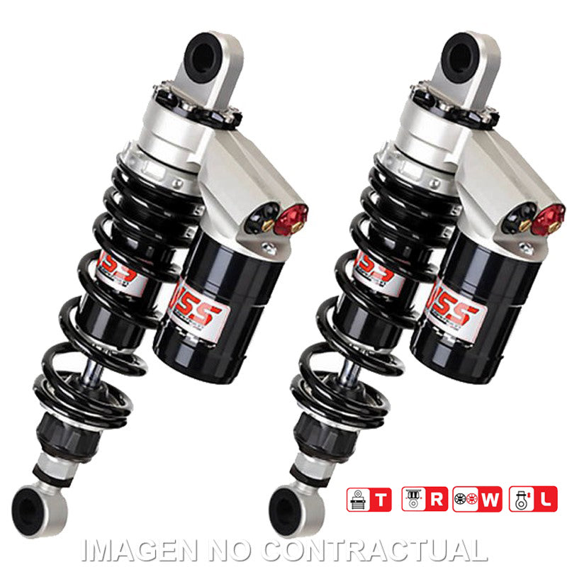 Juego Amortiguadores Traseros Yss Gas Top Line c/Botella superior Honda CB 1000 RR