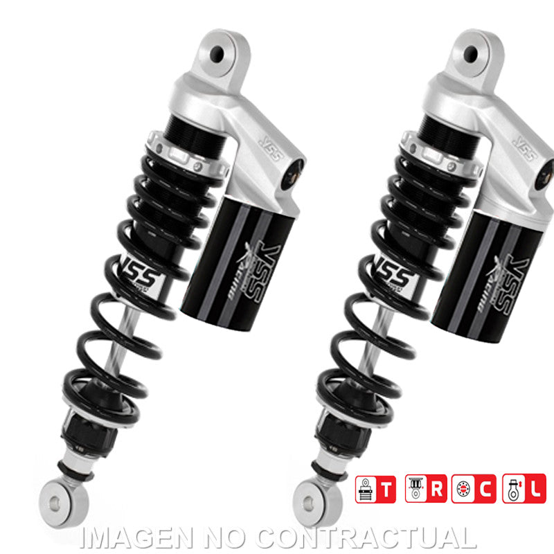 Juego Amortiguadores Traseros Yss Gas Top Line c/Botella superior Royal Enfield California
