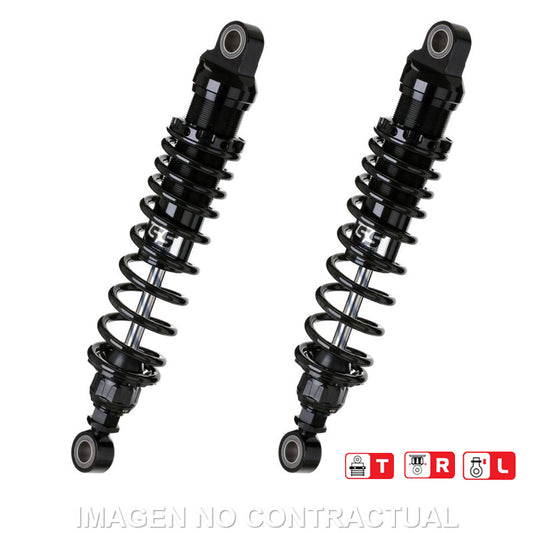 Juego Amortiguadores Traseros YSS Black Edition Gas Top Line Triumph Street