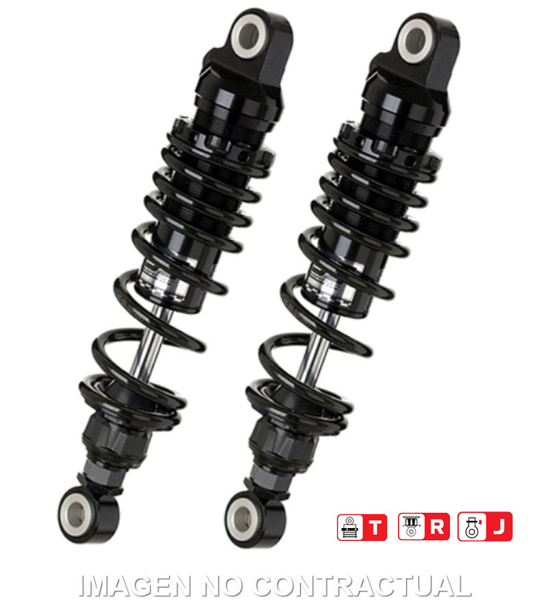 Juego Amortiguadores Traseros YSS Black Edition Gas Top Line Honda Rebel 500