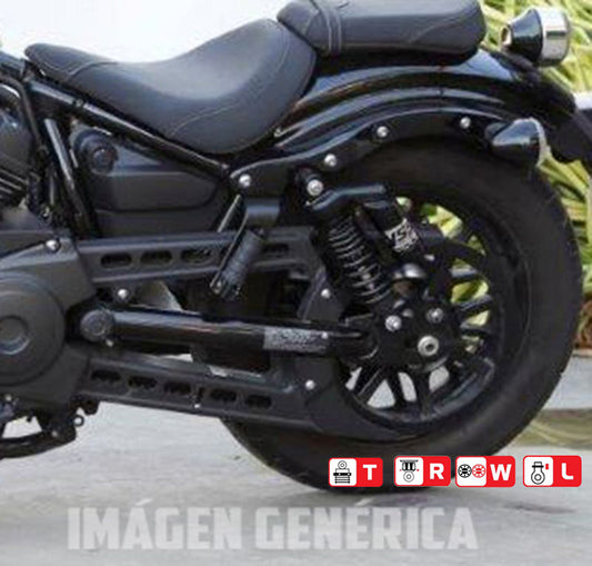 Juego Amortiguadores Traseros YSS Black Edition Gas Top Line c/Botella superior Yamaha SR 400