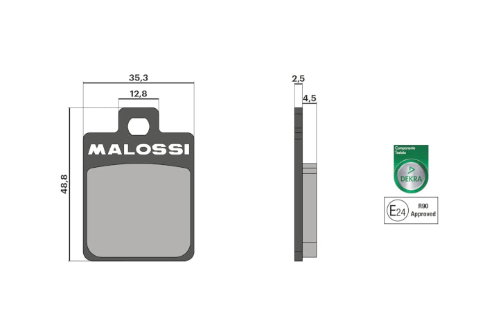 Pastilla Freno Malossi Brake Pads SYM JET 14 125