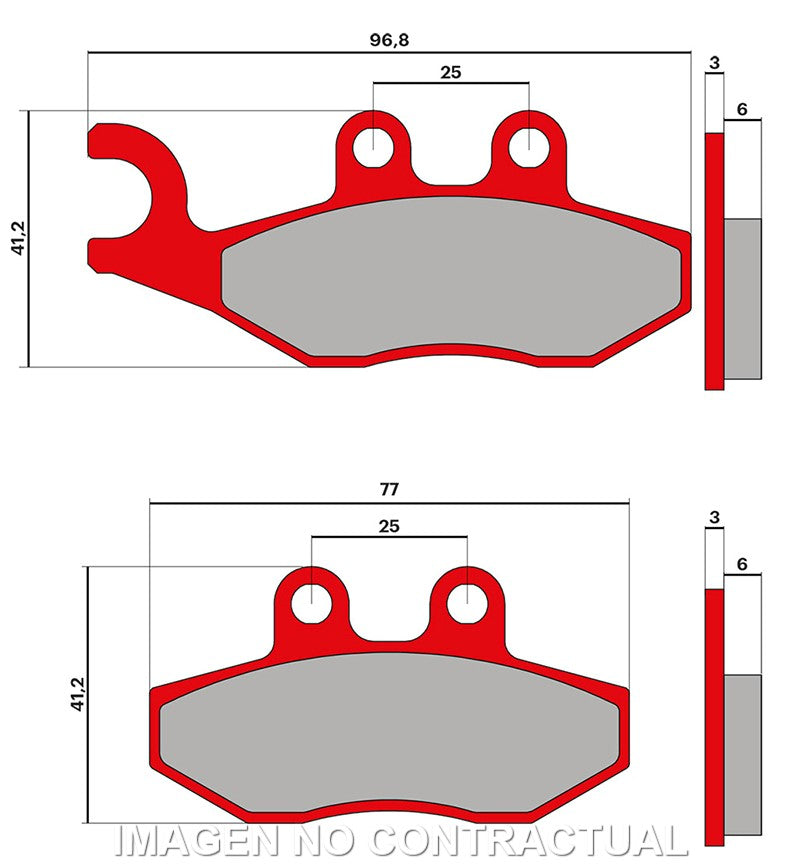 Pastilla Freno Malossi Brake Pads MHR APRILIA SPORTCITY ONE 125