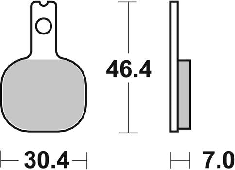 Pastilla de freno SBS P655-HF