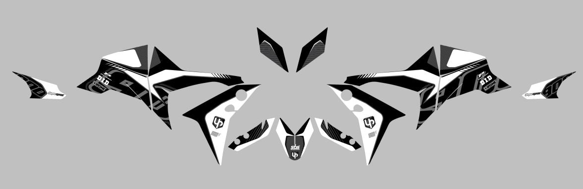 Kit Deco UP Maximize Negro-Blanco Yamaha Tracer900