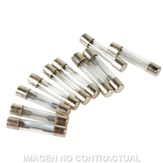 JUEGO DE 10 FUSIBLES DE CRISTAL LAMPA 12/32V