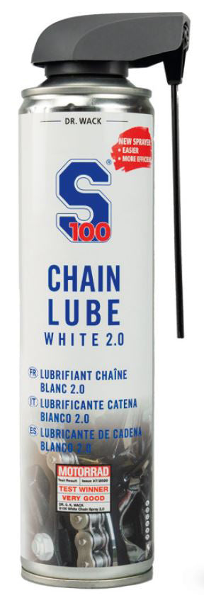 SPRAY PARA CADENA BLANCO 2.0 S100 (400 ML) CON DOBLE DOSIFICADOR