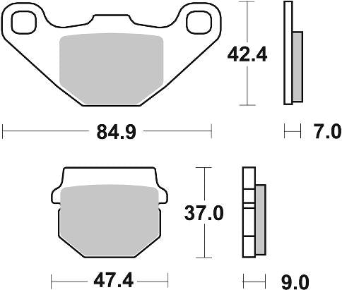 Pastilla de freno SBS P101-HM
