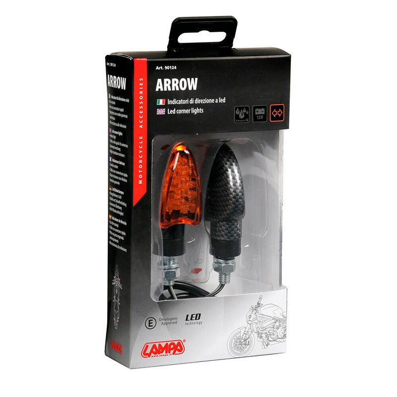 NTERMITENTES LAMPA ARROW 12V CARBON