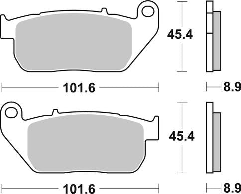 Pastilla de freno SBS P807-HF