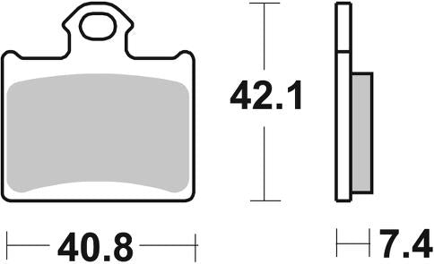 Pastilla de freno SBS P872-RSI