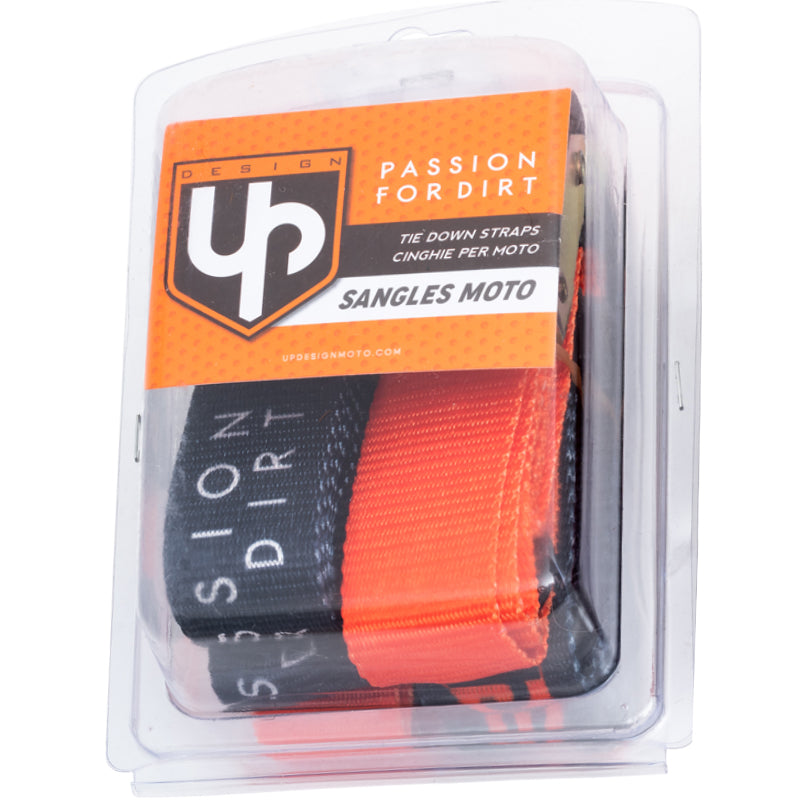 Correa de transporte Up design negra-naranja