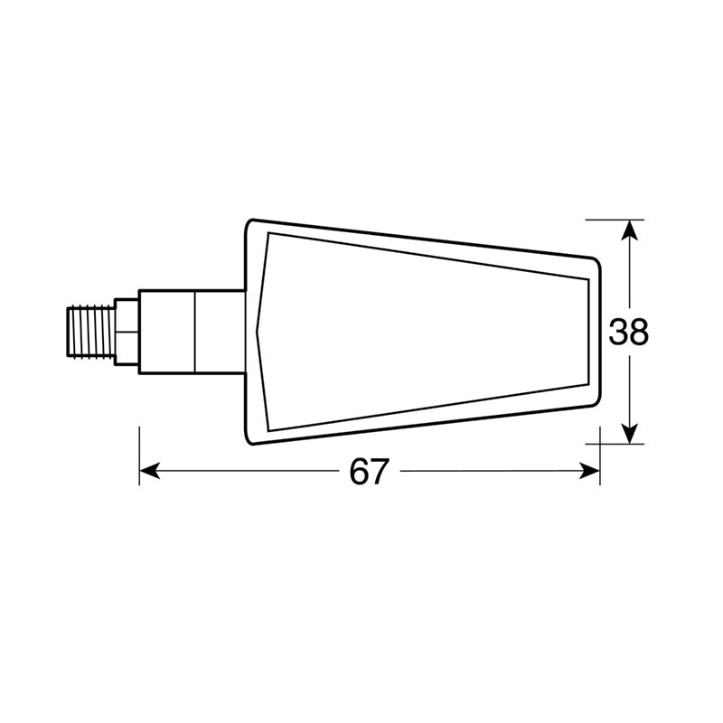 INTERMITENTES CON LED LAMPA DUKE 12V NEGRO