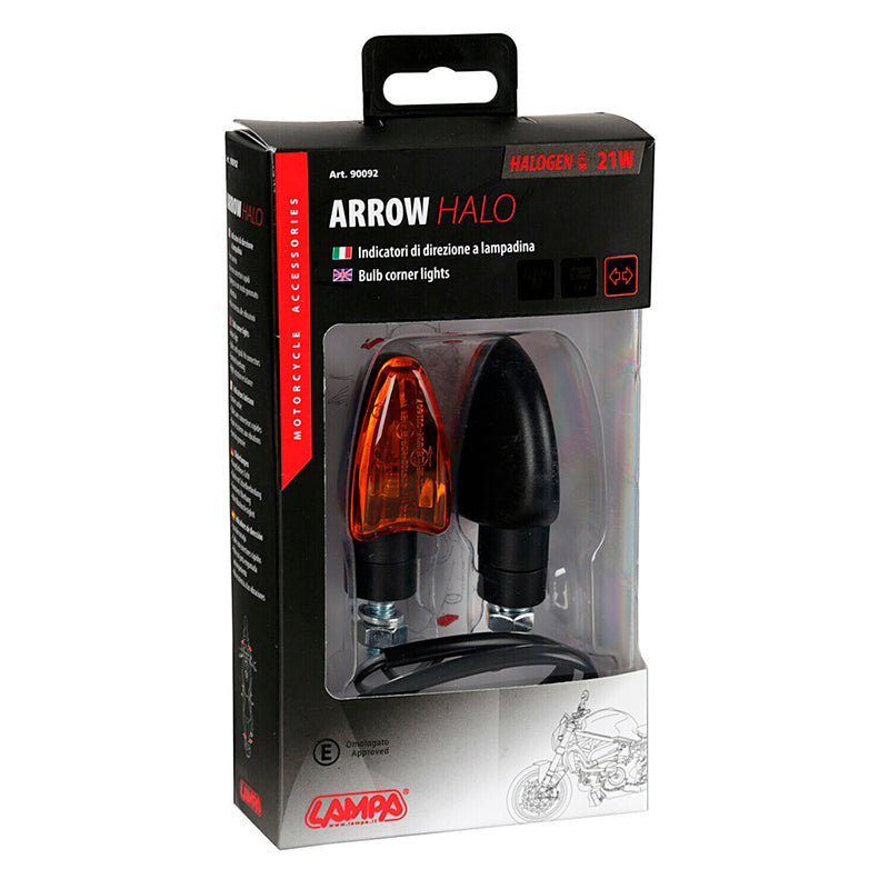 INTERMITENTES LAMPA ARROW HALO 21W NEGRO