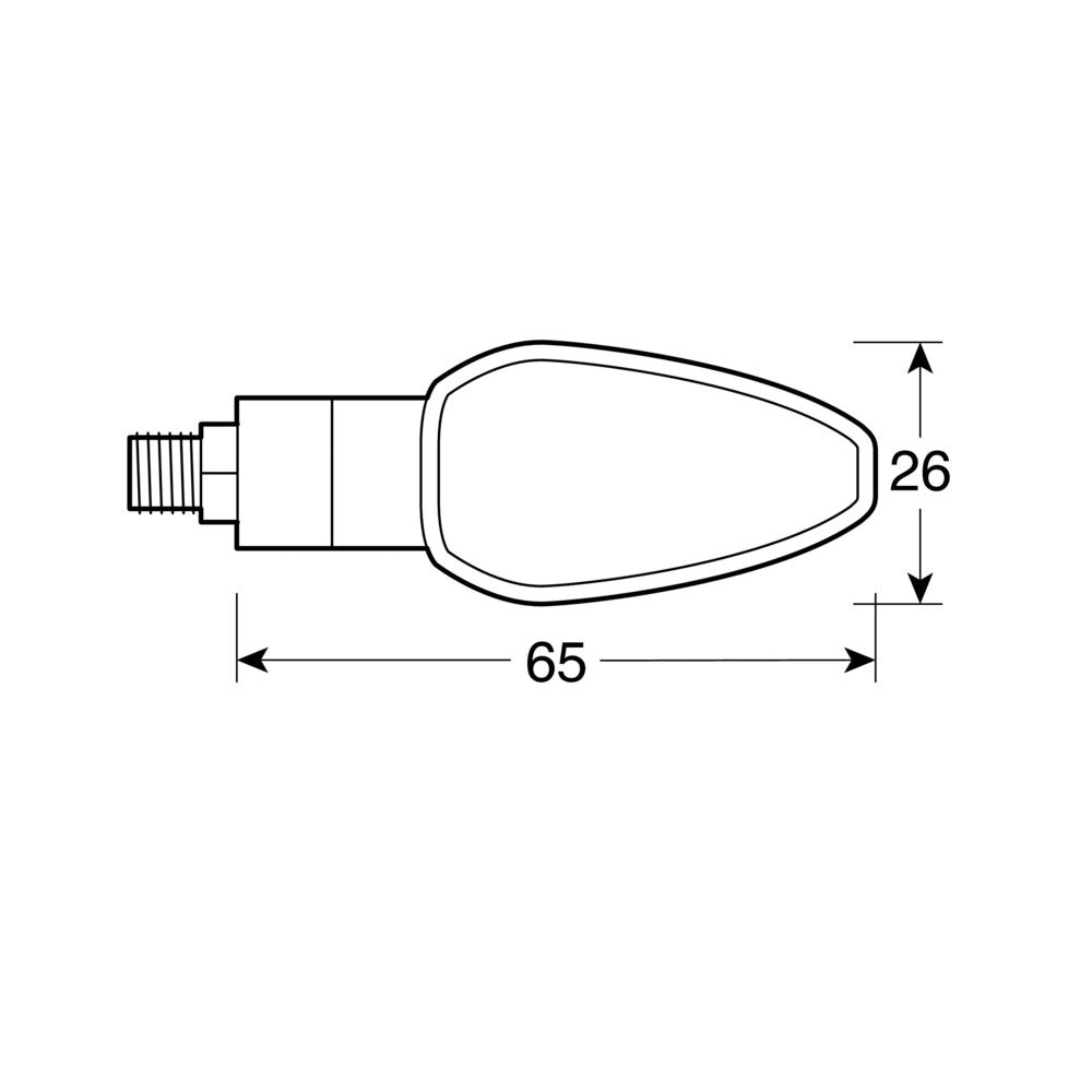 INTERMITENTES CON LED LAMPA TUAREG 12V NEGRO