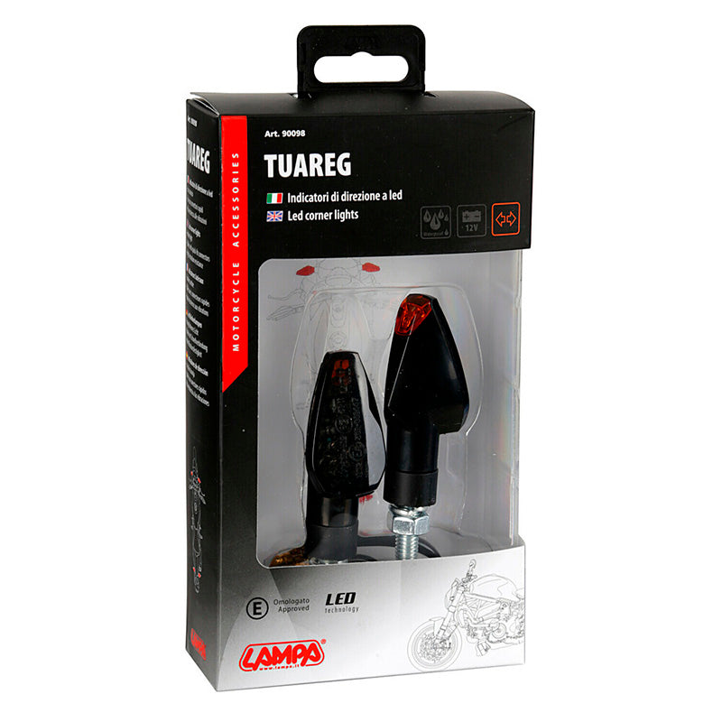INTERMITENTES CON LED LAMPA TUAREG 12V NEGRO