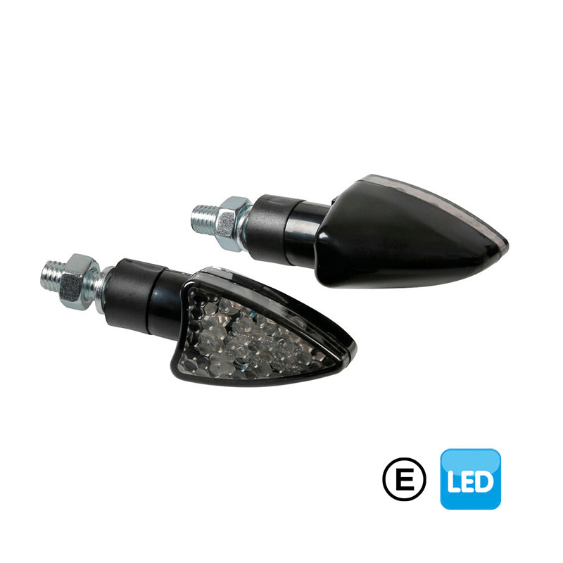 INTERMITENTES CON LED LAMPA ARROW-2 12V LED NEGRO