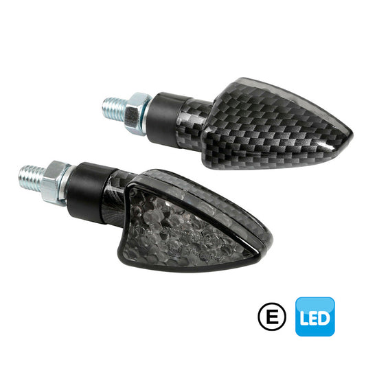 INTERMITENTES CON LED LAMPA ARROW-2 12V CARBON