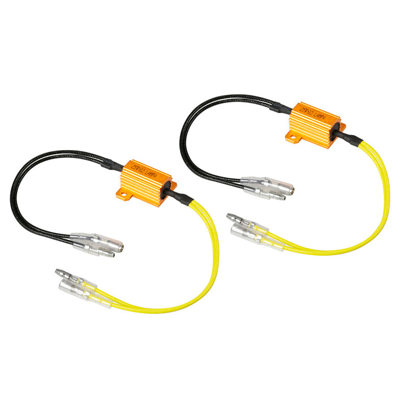 RESISTENCIAS PRECABLEADAS LAMPA CON CONECTORES RÁPIDOS 12V 6 OHM 25 W (2 UND.)