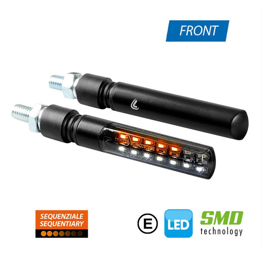 INTERMITENTES DE LED SECUENCIAL Y LUZ DE POSICIÓN DELANTERA LAMPA LINE-SQ 12V