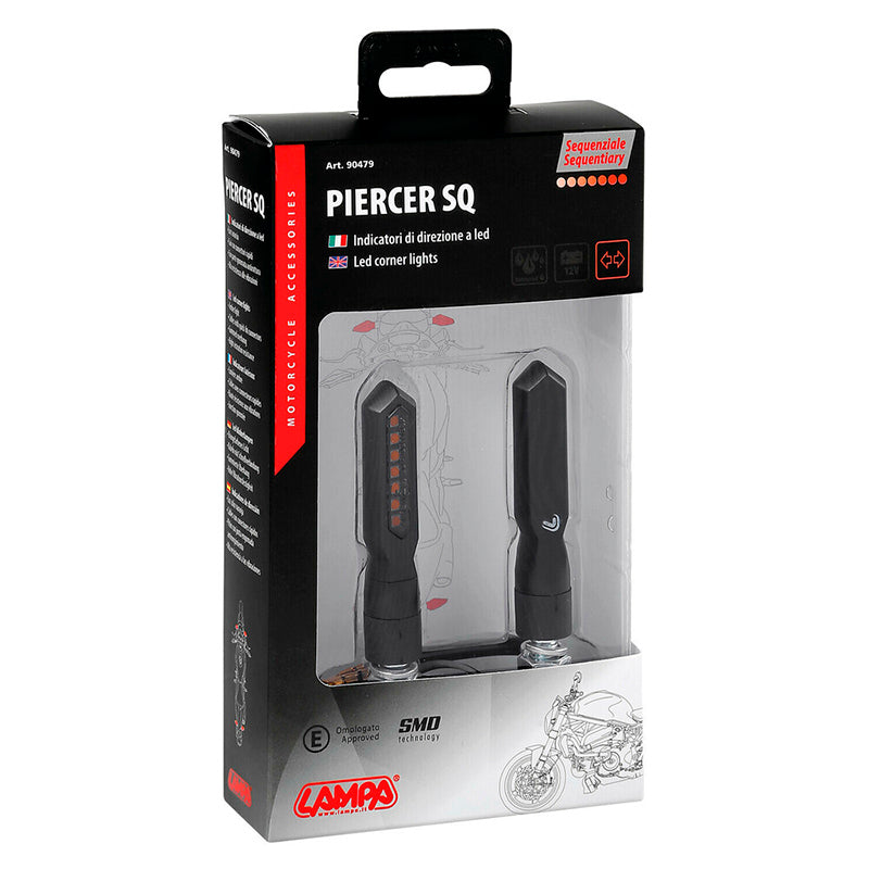 INTERMITENTES DE LED SECUENCIAL LAMPA PIERCER SQ 12V
