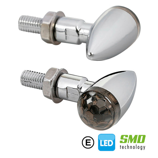 INTERMITENTES DE LED LAMPA DROP CROMO