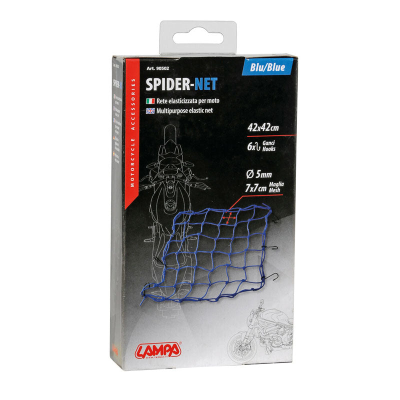 RED ELÁSTICA LAMPA SPIDER AZUL