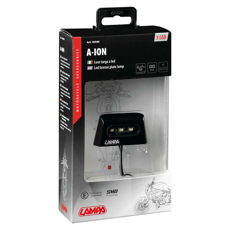 LUZ MATRÍCULA LAMPA A-ION CON 3 LED SMD 12V