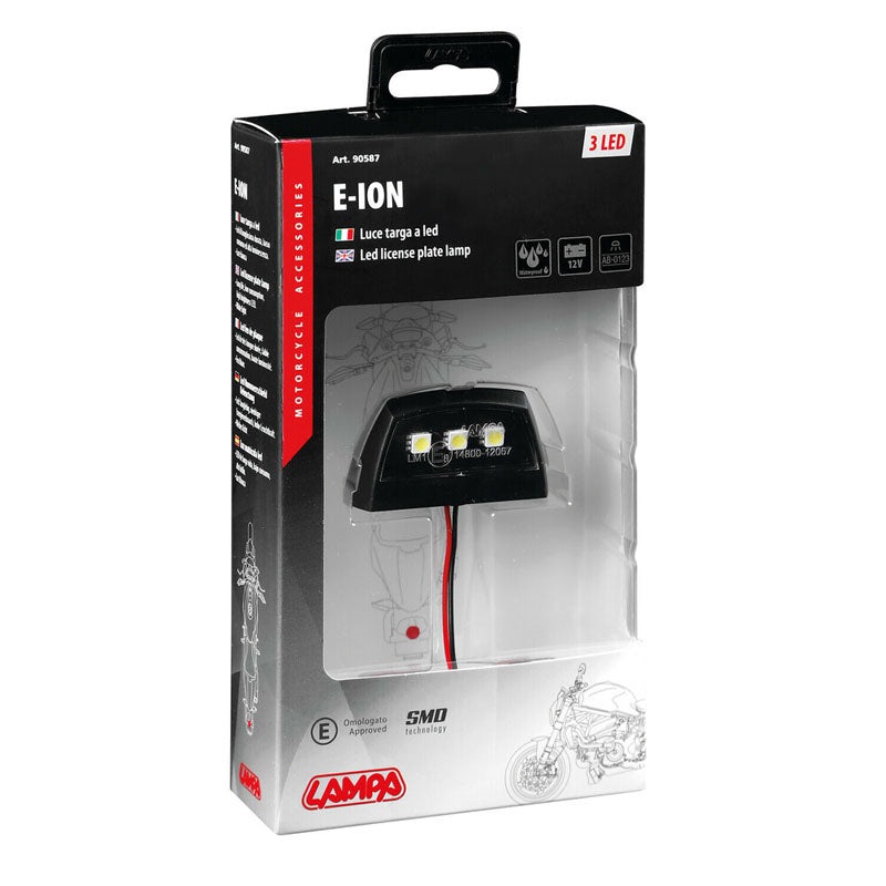LUZ MATRÍCULA LAMPA E-ION CON 3 LED SMD 12V
