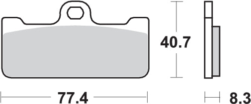Pastilla de freno SBS P695-DS1