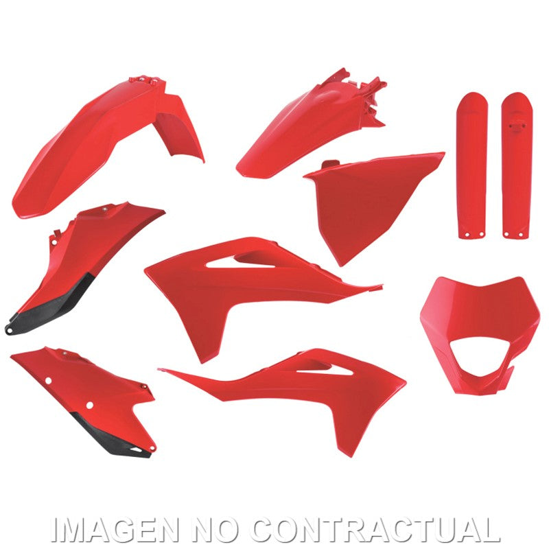 Kit completo de plásticos Polisport para GasGas EC/ECF(21/23) OEM color rojo (enduro)
